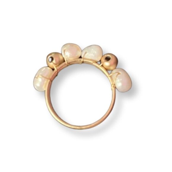 ⭐️3/$25⭐️ NWT Gold And Pearl Ring - Picture 2 of 2